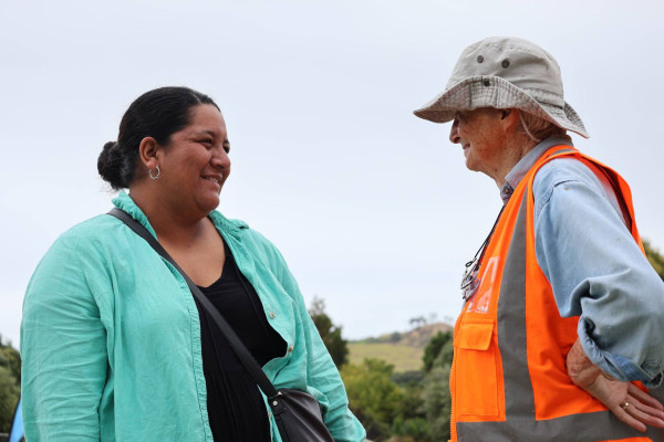 McKenzie Tuala-Pine, left, says the Enviro Hub is “what collaboration looks like”.