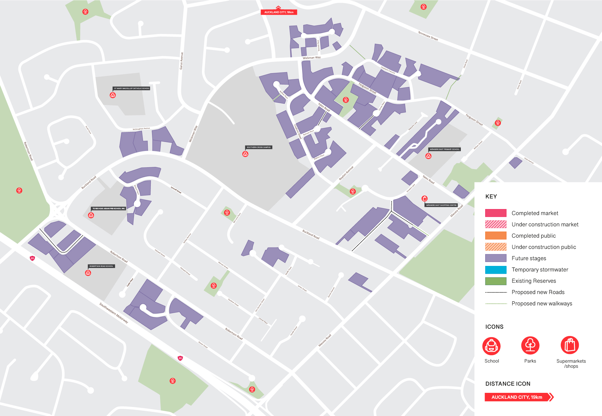 mangere map